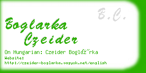 boglarka czeider business card